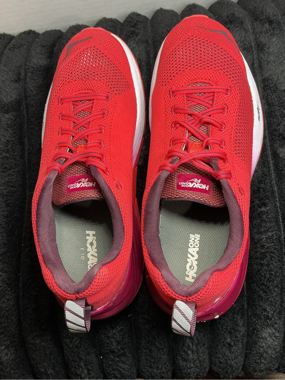 HOKA ONE ONE Mach 1 Women’s Size 9 Hibiscus Cherries Jubilee 1019280 Rare 2018 - Picture 10 of 15